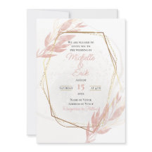 Dusty Rose Gold Framed Elegant Modern Luxury