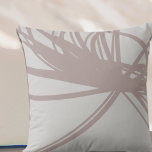 Dusty Rose Gray Elegant Minimalist Abstract Throw Pillow<br><div class="desc">Add a touch of elegance to your decor with this beautiful dusty rose curved abstract ribbon design on a light gray background throw pillow. This pillow is perfect for adding a pop of color and style to any room in your home.</div>