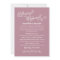 Dusty Rose Heart Flourish Wedding Rehearsal