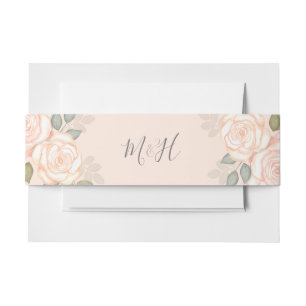 Dusty Rose Invitation Belly Band