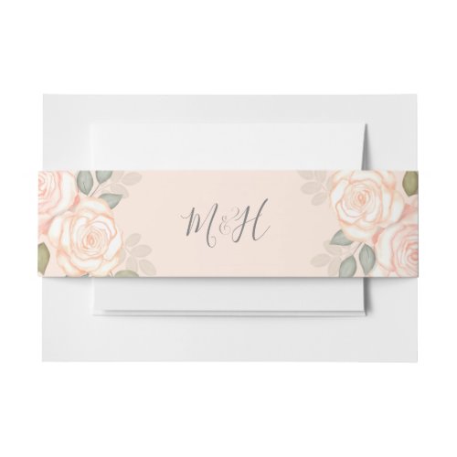 Dusty Rose Invitation Belly Band