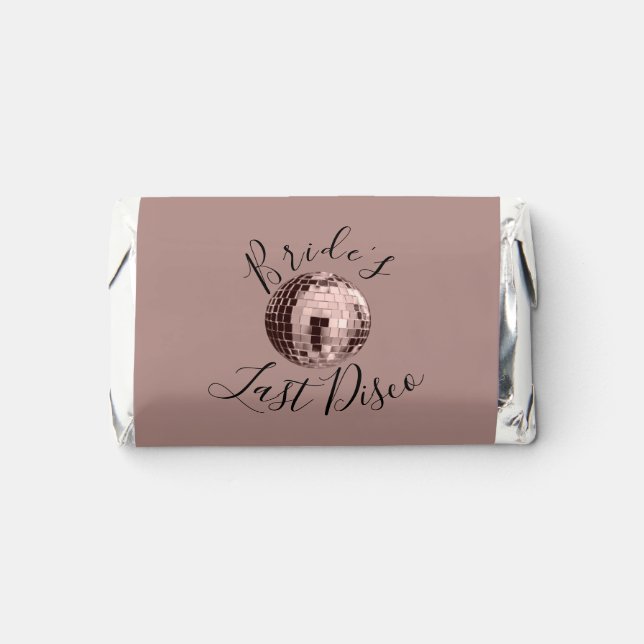 Dusty Rose Last Disco Bachelorette Weekend  Hershey's Miniatures (Front)