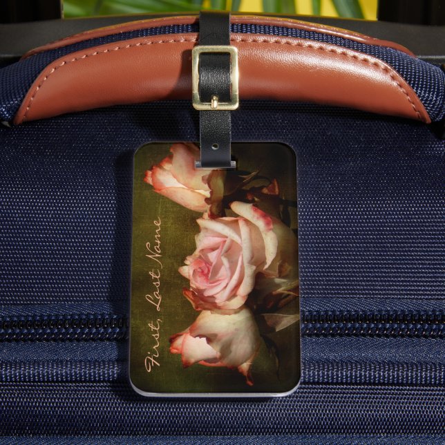 Dusty Rose Luggage Tag (Front Insitu 2)