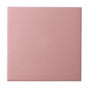 Dusty Rose Magenta -- Soft Pink Solid Color Ceramic Tile