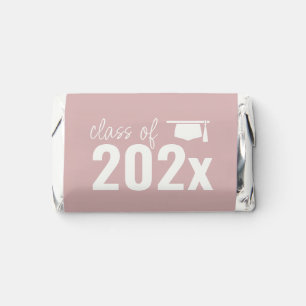 Dusty Rose Mini Chocolate Graduation Party Favor