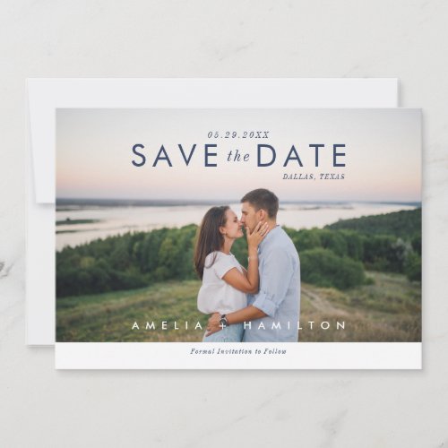Dusty Rose  Minimal Thank You Wedding Photo Save The Date