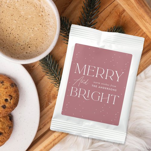 Dusty Rose Modern Merry and Bright Hot Chocolate Drink Mix