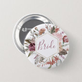 Dusty Rose Mother of the Bride Button (Front & Back)