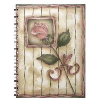 Dusty Rose Notebook by Zazzlemm_Cards at Zazzle