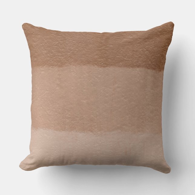 Dusty Rose Ombre Throw Pillow (Front)