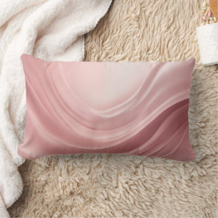 Dusty Rose on Me AI art Lumbar Pillow