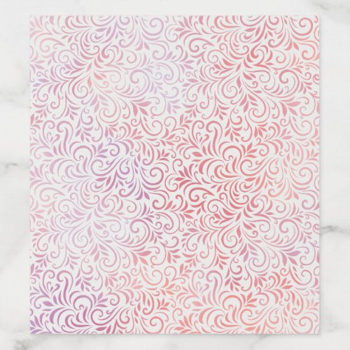Dusty Rose Pastel Blush Pink Floral  Envelope Liner