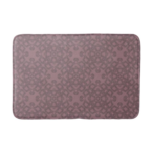 Dusty rose pattern bath mat (Front)