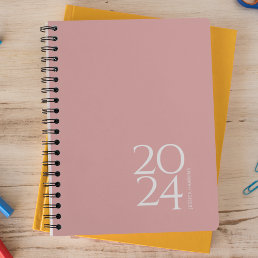 Dusty Rose Personal 2024 Weekly Planner