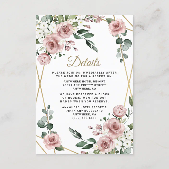 Instant Download Wedding Ariel Floral Wedding Program Printable Floral Wedding Gold Frame Blush Navy Floral Wedding Program Template