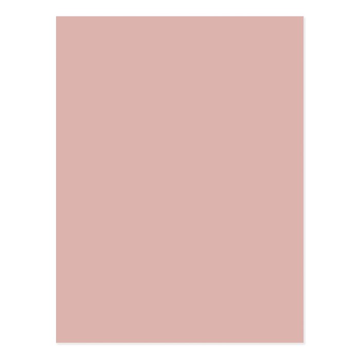 Dusty Rose Pink Color Trend Blank Template Postcards