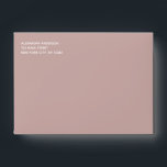 Dusty Rose Pink Simple Minimalist Colored Envelope<br><div class="desc">Dusty Rose Pink Simple Minimalist Envelope for Wedding,  Birthday,  Bridal Shower,  Baby Shower or Other Special Occasions.</div>