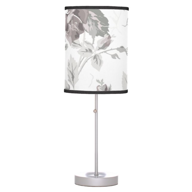 Dusty rose pink table lamp (Front)