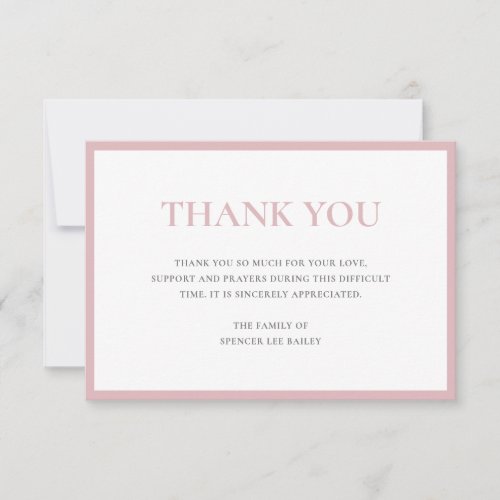 Dusty Rose Pink Traditional Sympathy Funeral