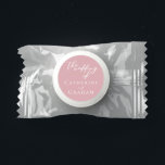 Dusty Rose Pink Wedding Personalized Life Saver® Mints<br><div class="desc">This dusty rose pink wedding mint features delicate white typography for a romantic afternoon ceremony for a feminine bride who likes soft colors and minimal script design. Soft pastel pink candy favors.</div>