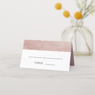 Dusty Rose Pink Wedding Place Card