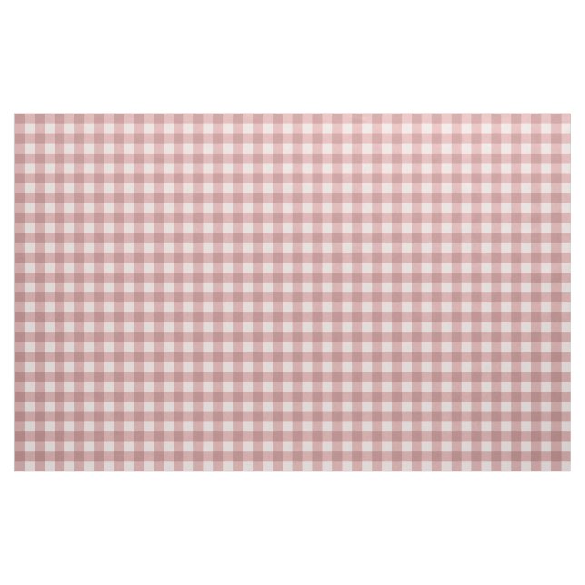 dusty rose plaid gingham esthetic preppy pattern fabric (Yard)