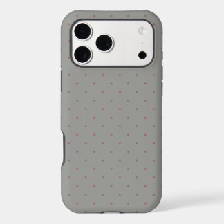 Dusty Rose Polka Dot iPhone 17 Pro Max Case