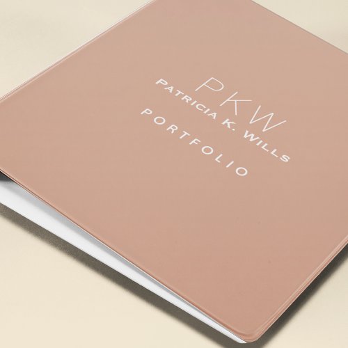 Dusty Rose Portfolio Binder