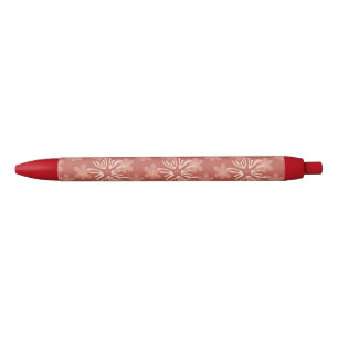 Dusty Rose Retro Flowers – Soft Botanical Pattern Pen