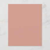 Dusty Rose Script Minimalist Business Stationery (Back)