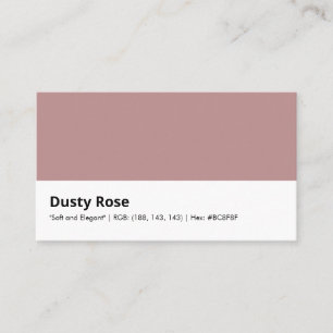 Dusty Rose "Soft and Elegant" Business Card