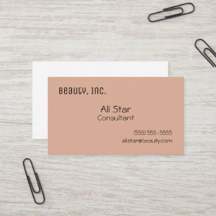 Dusty Rose Solid Business Cards