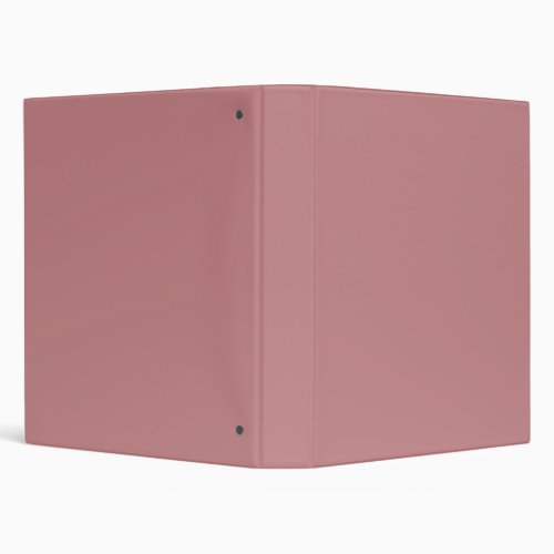 Dusty Rose Solid Color 3 Ring Binder