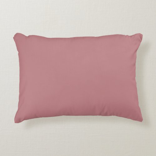 Dusty Rose Solid Color Accent Pillow