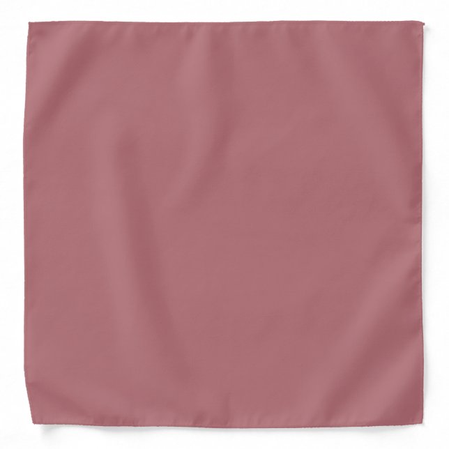 Dusty Rose Solid Color  Bandana (Front)