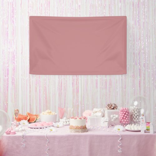 Dusty Rose Solid Color Banner