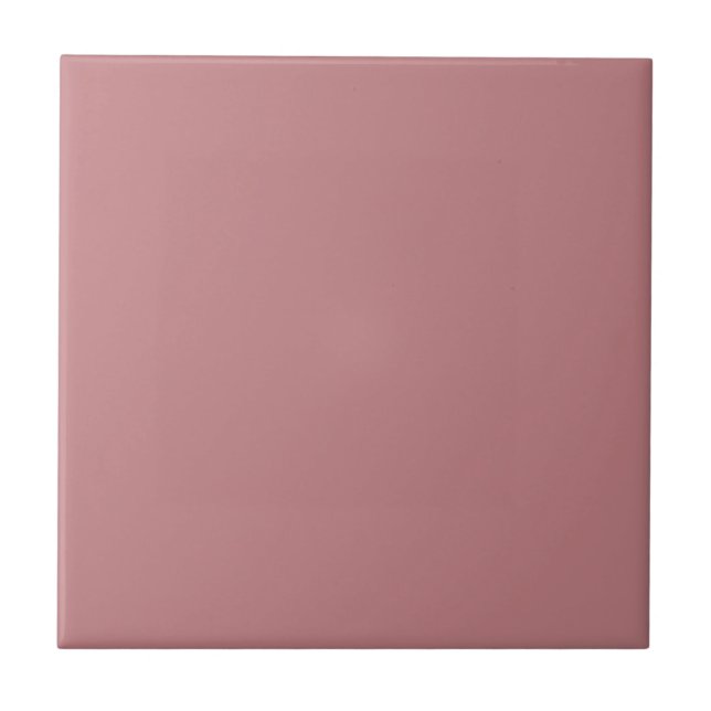 Dusty Rose Solid Color Ceramic Tile (Front)