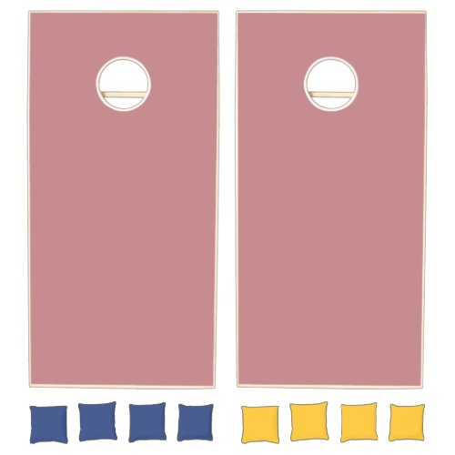 Dusty Rose Solid Color Cornhole Set