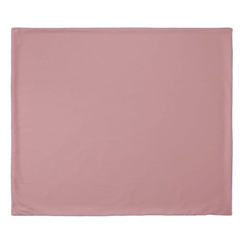 Dusty Rose Solid Color Duvet Cover