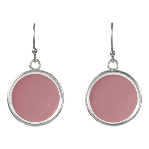 Dusty Rose Solid Color Earrings