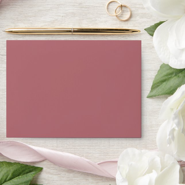 Dusty Rose Solid Color  Envelope (Wedding)