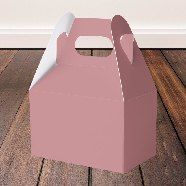 Dusty Rose Solid Color Favor Boxes (Creator Uploaded)