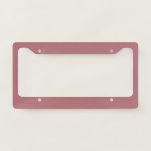 Dusty Rose Solid Color License Plate Frame