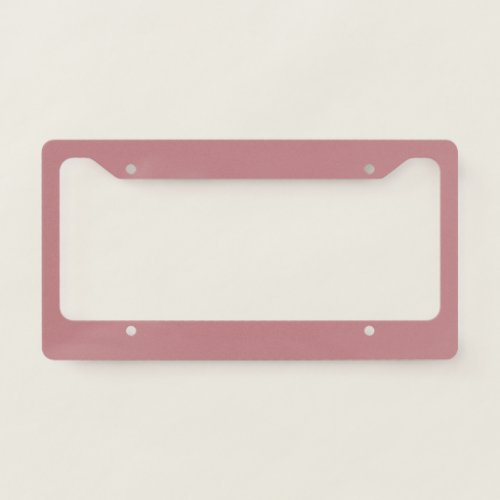 Dusty Rose Solid Color License Plate Frame