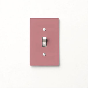 Dusty Rose Solid Color Light Switch Cover