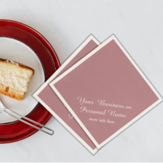 dusty rose solid color napkins