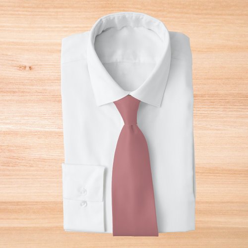 Dusty Rose Solid Color Neck Tie