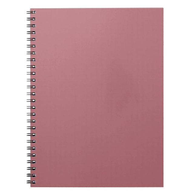 Dusty Rose Solid Color  Notebook (Front)