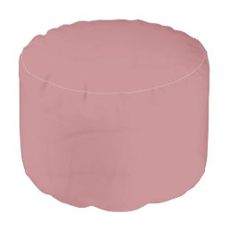 Dusty Rose Solid Color Pouf