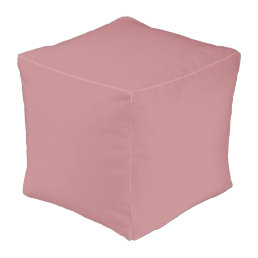 Dusty Rose Solid Color Pouf